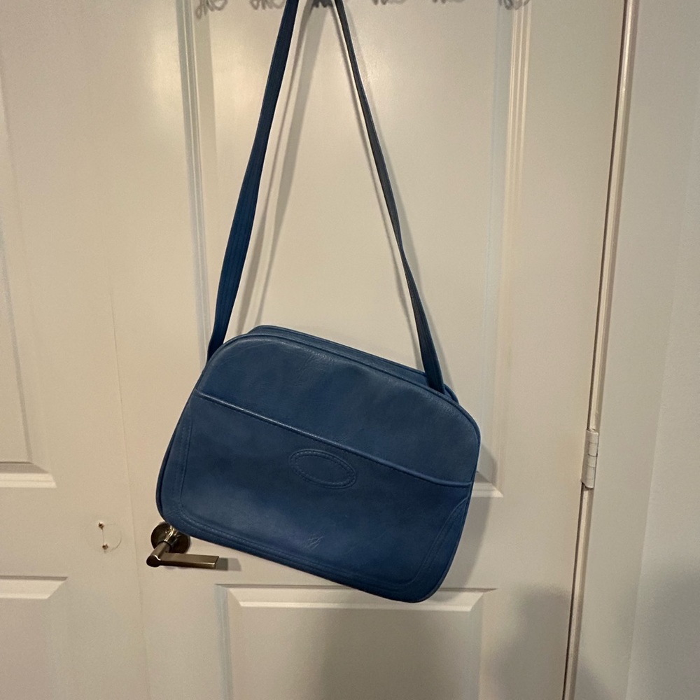 Vintage SAMSONITE Carry-On Travel Shoulder Luggage Bag Powder Blue